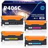 Hyggetech CLT-406S Toner Compatibile per Samsung CLT-K406S CLT-P406C | Compatibile con Samsung Xpress C410W, C460W, C460FW, CLP-360, CLP-365, CLX-3300, CLX-3305