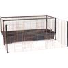 Inter-zoo Interzoo 120 Gabbia per conigli con estensione - L 118 x B 116 x A 50 cm