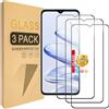 Lucyliy (3 confezioni) Compatibile Vetro Temperato per Samsung Galaxy M01 Protezione per schermo in vetro temperato, compatibile con le custodie [Alta definizione][Durezza 9H]