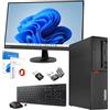 Lenovo PC Completo Ufficio Professionale i7 8700 fino a 4.6ghz - Monitor 27 Pollici FHD 32 GB di Ram 4 Tera SSD - Kit mouse e tastiera layout Italiano - Win 11 Pro Office 2021 Pro