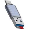 Generic Lettore di schede SD, lettore di schede micro SD USB3.0, adattatore per schede SD, adattatore da USB C a micro SD per PC portatile telefono