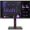 Lenovo ThinkVision T24i-30 - Monitor LED Full HD da 24, 16:9, colore: Nero corvo