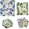 Msuitable 6 Pack Riutilizzabile Cera d'api Food Wraps Organic Cera d'api Wraps Eco Friendly Wax Wrap Sandwich Coperchi di Stoccaggio di Alimenti Wraps Wash Wax Wraps Sostenibile Biodegradabile Zero Plastica