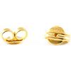 Monde Petit Chiusure per orecchini oro giallo (1 Paio) - Farfalline (taglia media) 18kts
