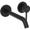 Ideal Standard - Ceraline, Miscelatore monocomando a parete, Rubinetto lavabo a muro, Solo parti esterne, Nero seta