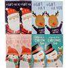 YLAB 8 buste natalizie per banconote, buoni o biglietti regalo, motivi festivi per bambini, ragazzi e ragazze, 4 simpatici personaggi, con sezione messaggio da/a, 16 x 9 cm