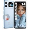 CUBOT A20 Smartphone Offerta Android 14, 12GB RAM+128GB ROM (1TB TF) Telefono, Telefoni economici con 6.75'' HD+ 90Hz, 48MP Fotocamera, 5100mAh, Dual SIM 4G Telefono cellulare, 5G-WIFI/GPS/Face ID/OTG