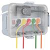 RESTMO Scatola di sicurezza impermeabile extra grande, IP54, per esterni, con coperchio trasparente, resistente alle intemperie, scatola elettrica protettiva, 32 x 22 x 13 cm, Grigio