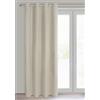 Eurofirany NITA Tenda Oscurante in Velluto, 100% Blackout e Isolante Termico, Tenda con Occhielli per Camera da Letto e Soggiorno, 140x250 cm - Beige