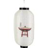 lachineuse - Lampada decorativa giapponese - Design Pagoda asiatica - Interno e giardino - 22 x 45 cm - Multicolore - Plastica - Atmosfera Zen Feng Shui - Idea regalo Giappone Asia
