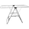 Amig - Stendibiancheria pieghevole con ali Mod. Aeria UrbanDry - Alluminio e acciaio - Stendino per biancheria con ripiano inferiore - 15 m di spazio di stenditura - 145x60x95 cm - Colore argento/nero