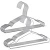 LifHap Confezione da 20 grucce per bambini, in acciaio inox, resistenti, salvaspazio, antiscivolo, in filo metallico, per vestiti di bambini