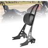 Goldfire Moto Sissy Bar Rimovibile Posteriore Passeggero Schienale Verticale W/Cuscino Pad per Harley Sportster XL 883 1200 2004-Up