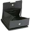 LEAS Portafoglio Piccolo Boxed Style, Vera Pelle, Nero Special Edition''