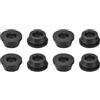 QUARKZMAN 8pz Guarnizioni in Gomma 7/8(23mm) Foro di Perforazione, 1/2(12mm) ID Foro Tappo Foro a Cilindro in Gomma Silicone Nera Guarnizione Tappo Foro per Cablaggio, Automobilistico