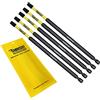 SabreCut 5 x SabreCut SCRSQ3152_5 Set di punte per cacciavite a impatto magnetico quadrato da 152 mm SQ3 Single Ended Heavy Duty compatibile con Dewalt Milwaukee Bosch Makita e altri