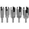 QUARKZMAN 5pz H10/12/14/16/18 Chiave a Farfalla Set 10mm/12mm/14mm/16mm/18mm Metrico Presa a 6 Punti 1/4 Esagonale per Trapano a Slot Profondo per Dado a Farfalla per Bulloni Viti Occhielli