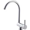 MAMMOLITI Marco Mammoliti | Miscelatore Lavello Cucina Monocomando Sottofinestra Tauron, 90° Abbattibile, Cromo, 35,5x25,5x10cm