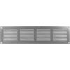 Repa Market Griglia di ventilazione zincata 400 mm x 100 mm con schermo a maglie - Copertura di sfiato interna ed esterna - Applicazioni di riscaldamento, raffreddamento e ventilazione