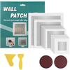 Gosknor 18pz Kit di Riparazione per Cartongesso, 5/10/15/20cm Alluminio Toppa Fori in Cartongesso con Raschietti e Carta Vetrata Drywall Repair Kit per Fissare Pareti in Gesso