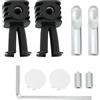 LT Easiyl 1 set di bulloni di fissaggio per WC a parete compatibili con Geberit compatibile con Grohe 38,8 x 75,5 mm Kit di ancoraggio per WC a parete
