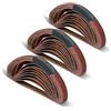 POWERTEC 40184-1 1/2 x 18 pollici nastri abrasivi, 20 ciascuno di grana 40/80/180, 60 pezzi, nastro abrasivo per levigatrice a nastro in ossido di alluminio, per levigatrice a nastro ad aria,