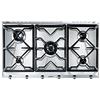 SMEG SRV596GH5, Piano cottura a gas UNIVERSALE, Stainless steel