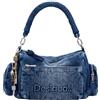 Desigual Logo Hand Bag Denim Medium Wash