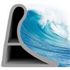 xiaozhifu Barriera Doccia Ferma Acqua,2M Soglia Doccia Alto 4CM, Silicone Bordo Vasca da Bagno Pieghevole Barriera Autoadesivo, Pieghevole Barriera Acqua Impermeabile per Doccia Bagno(Grigio 3 * 4)