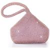 BABEYOND Pochette Donna Argento Strass Clutch Cerimonia Borsetta da Sera Elegante Borsa per Matrimonio Party Sposa(viola)
