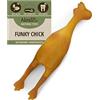 Nosli Natural Toys Funky Chick - Giocattolo di pollo per cani - 100% gomma naturale pollo senza coloranti - Giocattolo da masticare per cani - Pollo di gomma per cani - Giocattolo naturale per cani