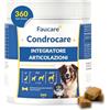 Faucare Integratore Articolazioni Cane, 360 Uds (1 anno) Condroprotettore Collagene, Magnesio, Calcio, Cozza Verde,Glucosamina e Condroitina - Supporto Articolare e Mobilità, Complesso Vitalità, Faucare
