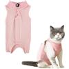 MniimaLuxe Body Post Operatorio Gatto,Tutina Gatto Post Operatoria,Body Gatto Post Operatorio Sterilizzazione,Tuta per il Recupero Gatti Anti Leccamento,Professionale Recovery Suit,E-Collar Alternativa (Rosa,S)