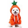 TenhCreek Vestito Natale Cane,Felpa Vestito Carota Natale Cane,Interessante Cappuccio per Cani e Gatti,Costume Natales per Animali di Grossa,Media e Piccola Taglia,Costumes da Carota Caldo Adatto Cani Gatti XS