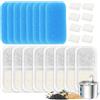ZaKaBox Confezione da 8 filtri di ricambio per fontana Oneisall Cat PWF-001, fontana in acciaio inox da 2 l, sistema di filtraggio triplo per acqua dolce