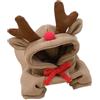 Gitekain Costume per cani da renna, vestito cosplay da alce per animali domestici, tuta invernale calda per animali domestici, costume per cani da vacanza, 21 x 17 x 3,8 cm, divertente costume invernale per