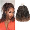 FALEMEI Yanky - Trecce senegalesi pre-ritorte, 20,3 cm, colore nero naturale, capelli ricci senegalesi (T30 marrone scuro medio, confezione da 10)