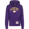 Mitchell & Ness Felpa con cappuccio NBA Arch, Los Angeles - Lakers, colore: Viola, S