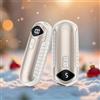 Aiorber Scaldamani ricaricabili, 2 pezzi, riscaldamento elettrico portatile, 6000 mAh, formato tascabile, ultra leggero e sottile, 5 livelli di riscaldamento fino a 55 °C, perfetto per campeggio (cachi)