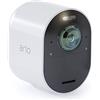 Arlo Ultra, Telecamera Videosorveglianza WiFi esterno 4k, allarme casa, Visione Notturna a colori, Audio 2 Vie, 180°, Compatibile con Alexa/Google Wi-Fi, Prova gratuita inclusa Arlo Secure, Bianco