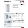 Ariston Verticale 50 Litri Ariston PRO R EVO 50 V/3 EU Scaldabagno Elettrico Scaldacqua