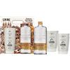 GIN MG MG Gin, 700 ml, Confezione Regalo con 4 Bicchieri, London Dry, Ideale per un Gin Tonic Premium, Note di Ginepro ed Erbacee, Distillato in Alambicchi con Metodo London Dry, Prodotto in Spagna, 40% Vol.
