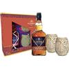 Planteray Rum Gran Anejo, 700ml, Confezione Regalo con 2 Tiki Mug, Rum Scuro Artigianale, Note Speziate e Vanigliate, Invecchiato 3 Anni, Miscela da Guatemala e Belize, Affinato in Francia, 42% Vol.