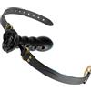 BDSMJOY bavaglio bocca estremo, bavaglio bocca fiore con cintura in silicone, regolabile su più livelli, giocattoli BDSM giocattoli sessuali SM estremi coppie giocattoli BDSM estremo schiavo (Nero)