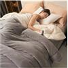 Generic Piumone Matrimoniale Di Peluche Piumino In Lana D'agnello Trapunta Soffice In Peluche Coperta Matrimoniale Queen Size Singola Doppia Cashmere Lavabile In Lavatrice(A,200x230cm(1.9kg))