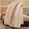 GOFOHIMI Piumino Matrimoniale Invernale Caldo Piumone, Trapunta Invernale in Lana di Agnello, Coperta Matrimoniale Queen Size Singola Doppia Cashmere, Leggero e Caldo,Cachi,200x230cm(4kg)