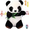 Hopearl Panda parlante ripete quello che dici Nodding Electric Interactive Animated Toy Speaking Peluche Buddy Regalo per bambini piccoli, 17,5 cm