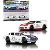 Hot Wheels Fisher-Price Hot Wheels Premium - 67 Ford GT40 MK IV, Set da 2 Veicoli Car Culture in Scala 1.64, con Pneumatici Real Riders e Telaio in Metallo, Giocattolo per Collezionisti, 3+ Anni, JBL03