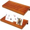Begonia 2 porta carte per bambini, 24 cm, supporto per carte da gioco, in legno, per bambini, anziani, adulti