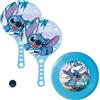 Disney Stitch Racchette da Spiaggia con Pallone da Spiaggia e Frisbee, Set di Racchette e Dischi da Lancio per Bambini, Giocattoli da Spiaggia per Bambina